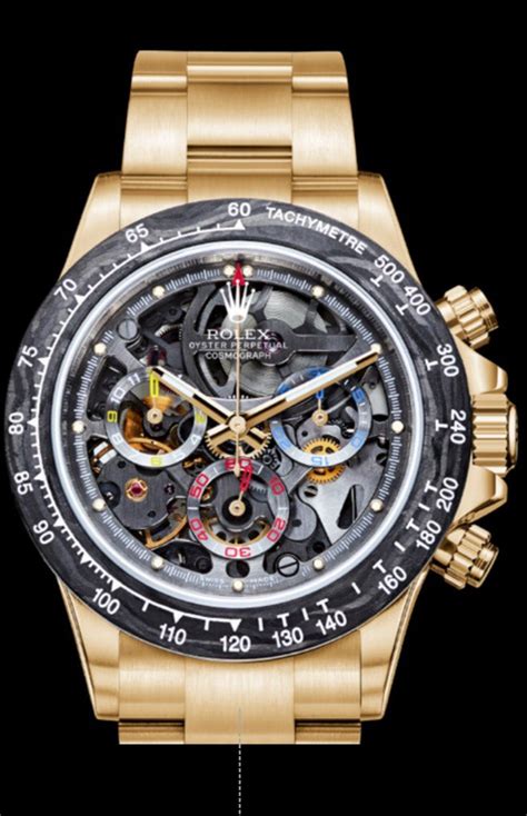 rolex skeleton replica|rolex daytona skeleton watch.